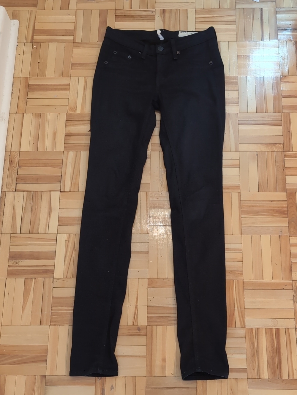 Rag And Bone Legging Black Skinny Jeans - Classic Slim Fit Size 24